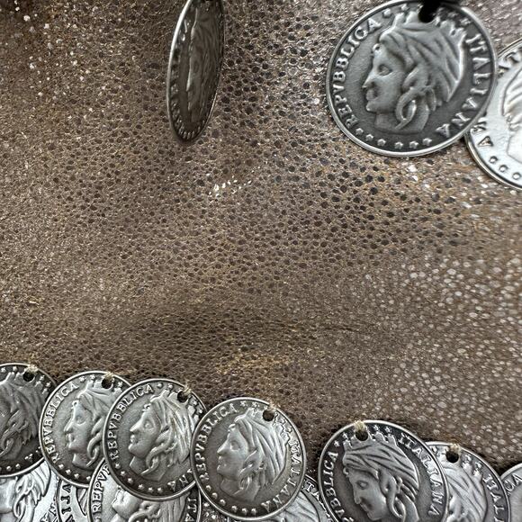 Patricia Nash Metallic Vintage Coin Collection Purse Champagne and Glitter NWT - Picture 11 of 14
